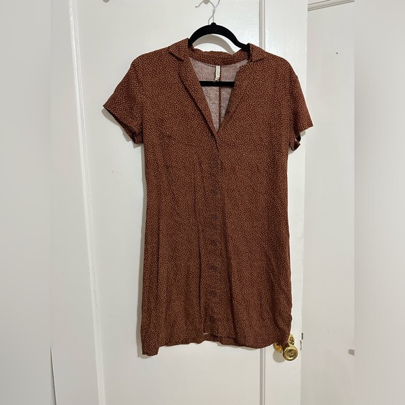 Urban outfitters there button down collared linen blend dress - Picture 2 of 2